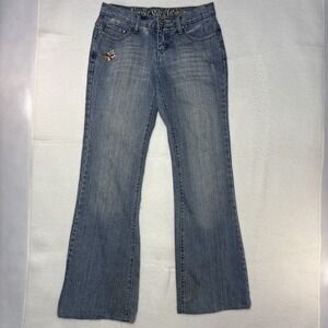 Vanilla‎ Star Platinum Embroidered Jeans Size 5